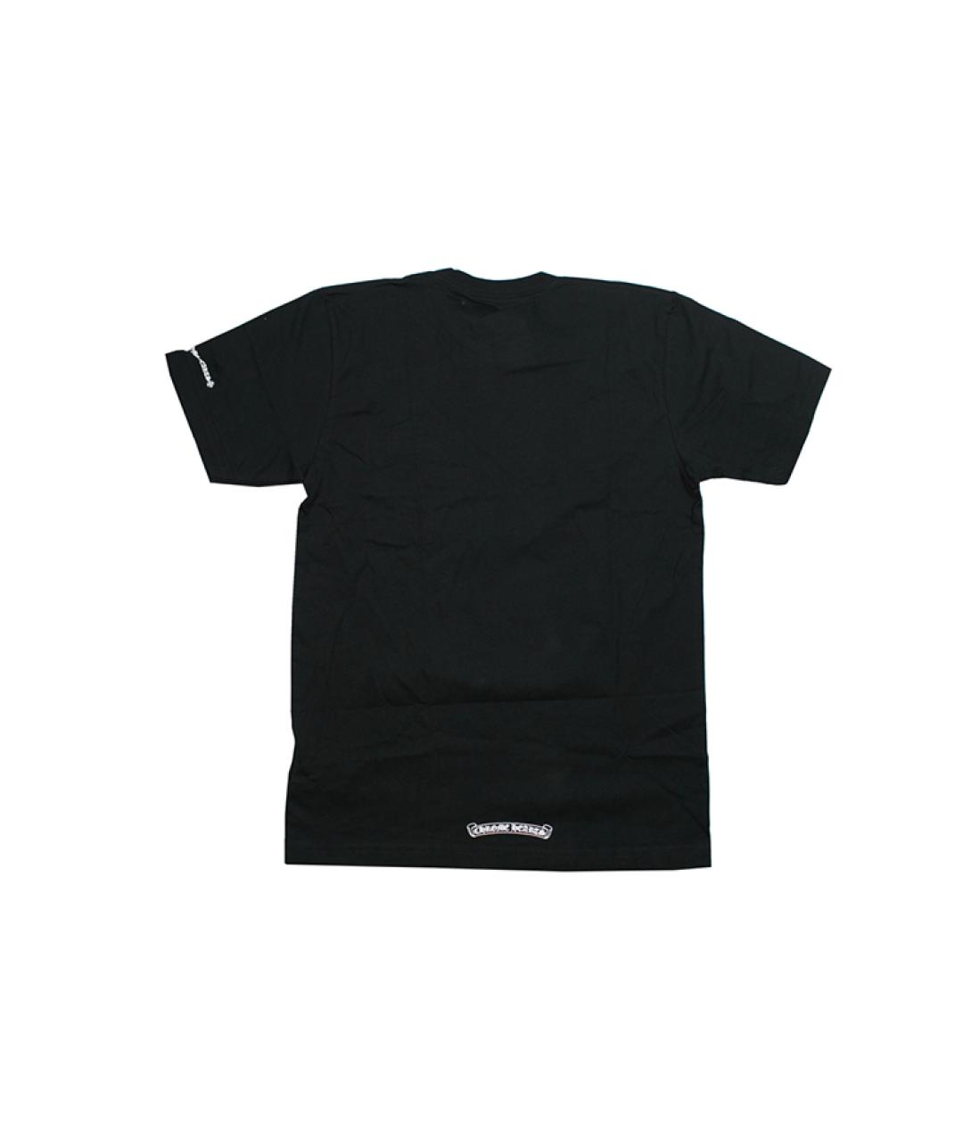CHROME HEARTS Черная хлопковая футболка, фото 2