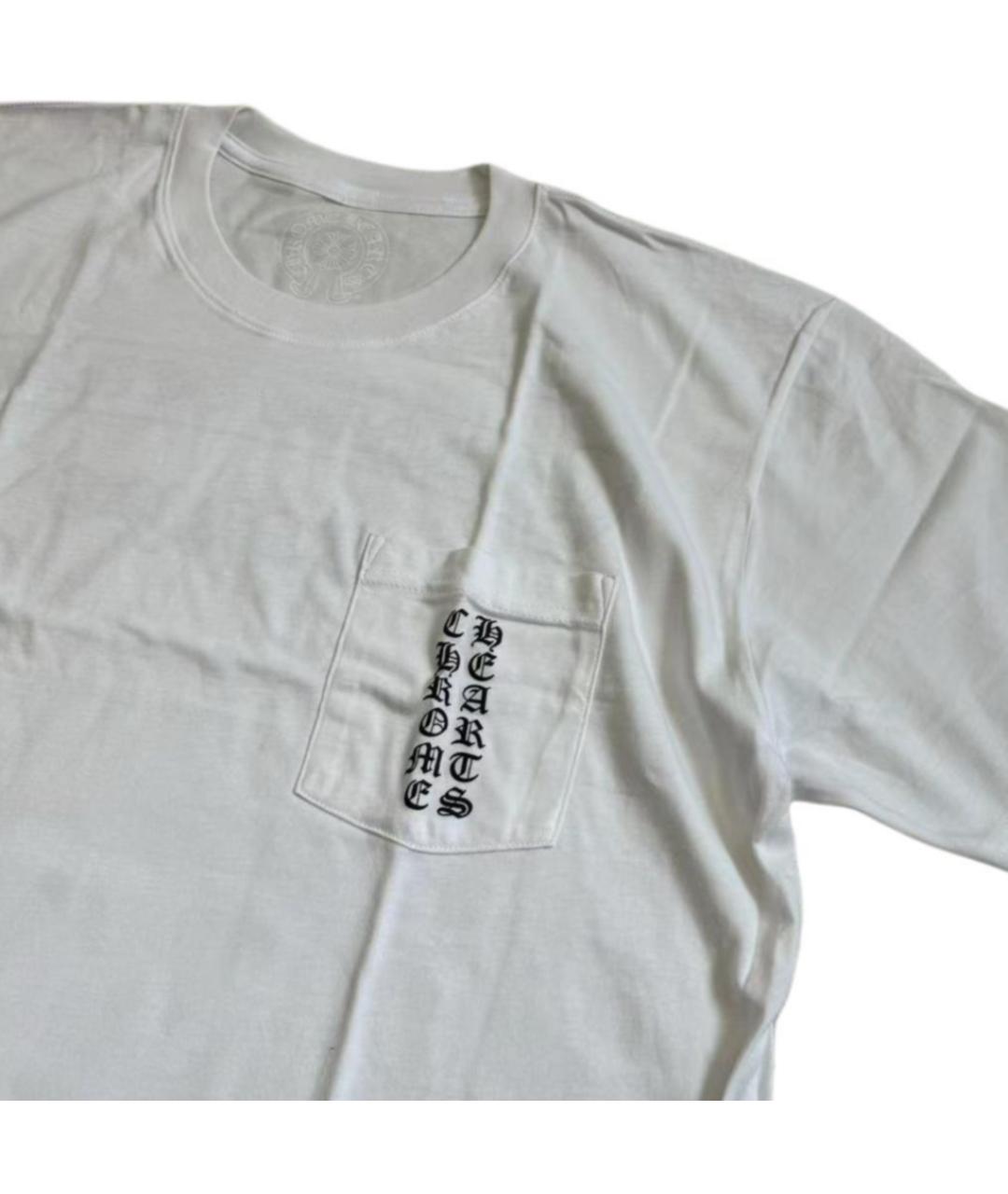 CHROME HEARTS Белая хлопковая футболка, фото 3
