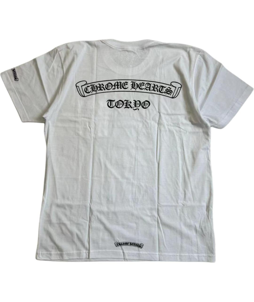 CHROME HEARTS Белая хлопковая футболка, фото 2