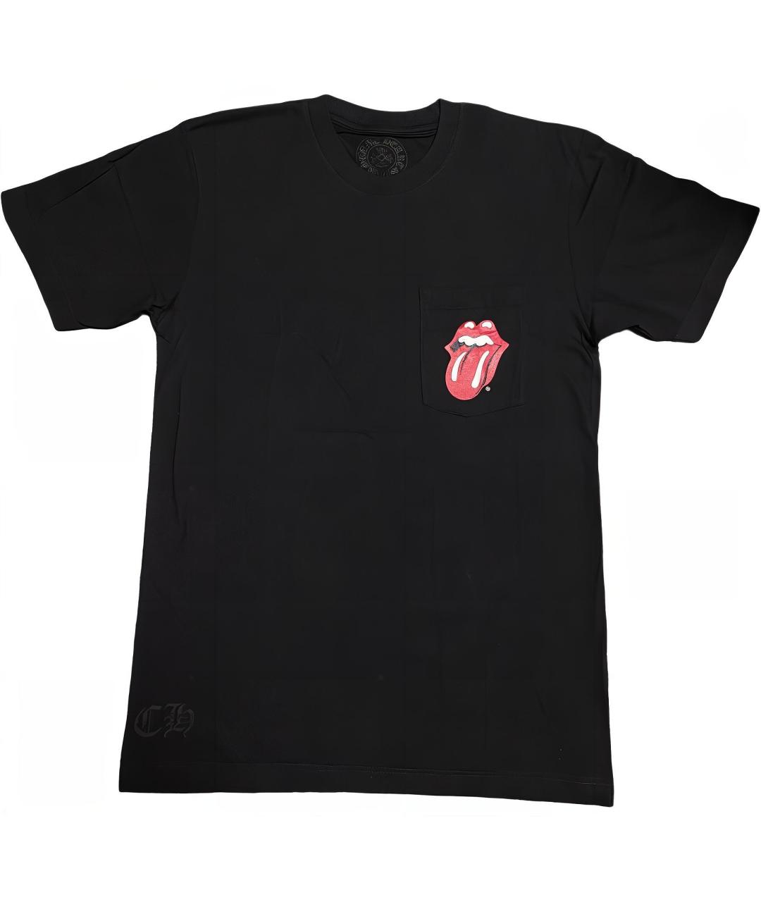 CHROME HEARTS Черная хлопковая футболка, фото 1