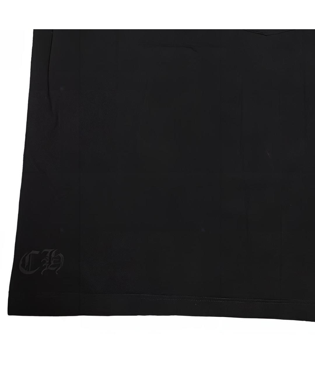 CHROME HEARTS Черная хлопковая футболка, фото 4