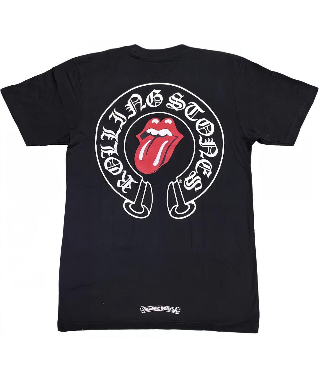 CHROME HEARTS Черная хлопковая футболка, фото 2