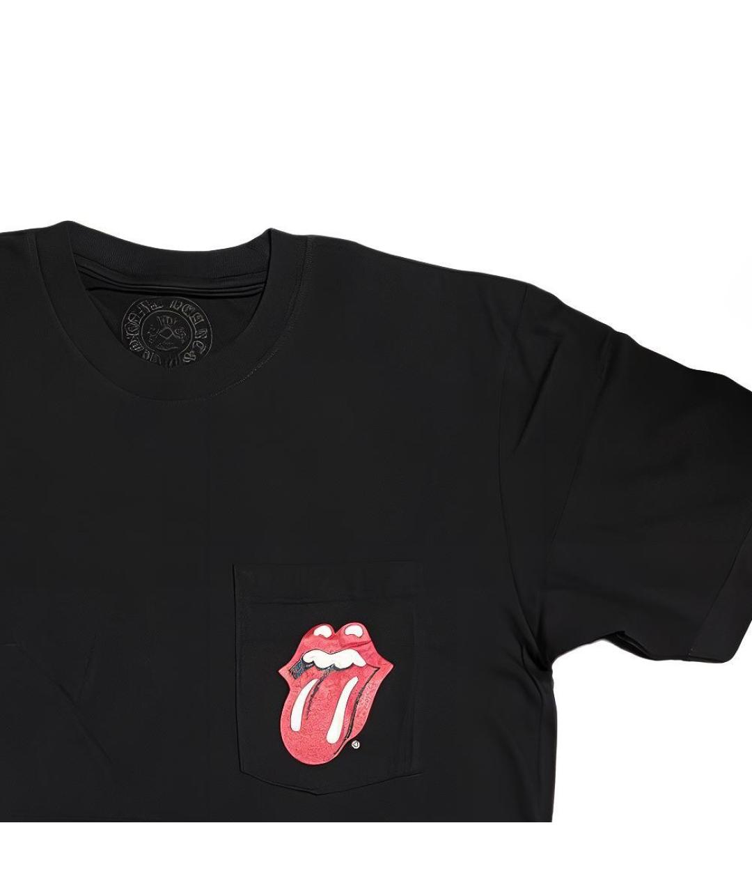 CHROME HEARTS Черная хлопковая футболка, фото 6