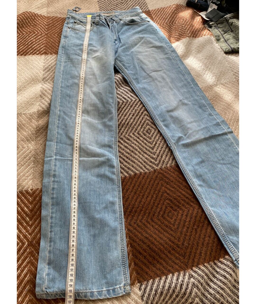 KARL LAGERFELD Голубые хлопковые джинсы, фото 8