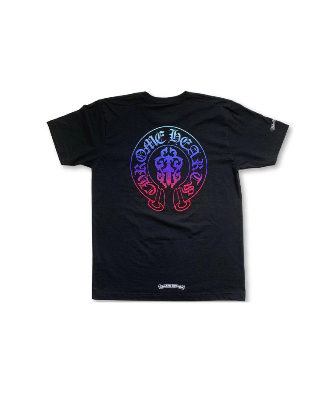 CHROME HEARTS Черная хлопковая футболка, фото 2