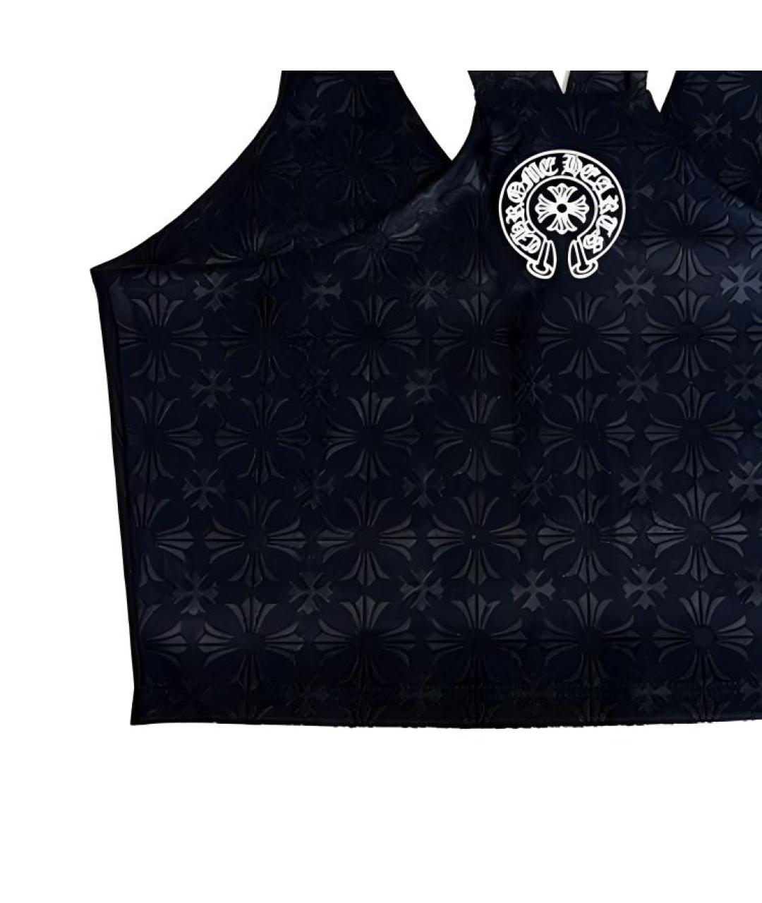 CHROME HEARTS Черная хлопковая майка, фото 4