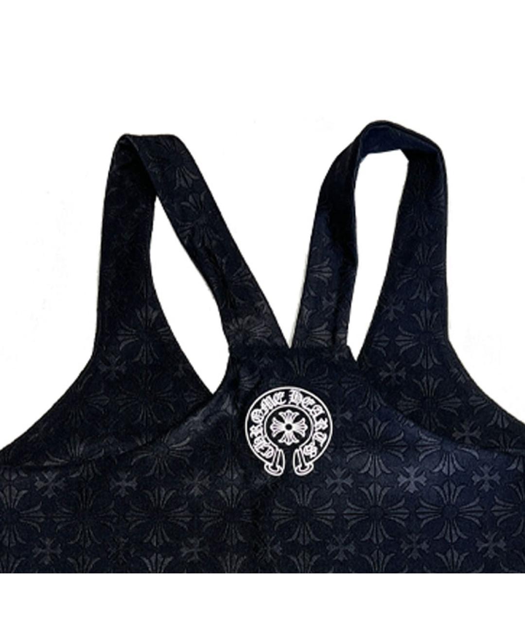 CHROME HEARTS Черная хлопковая майка, фото 3