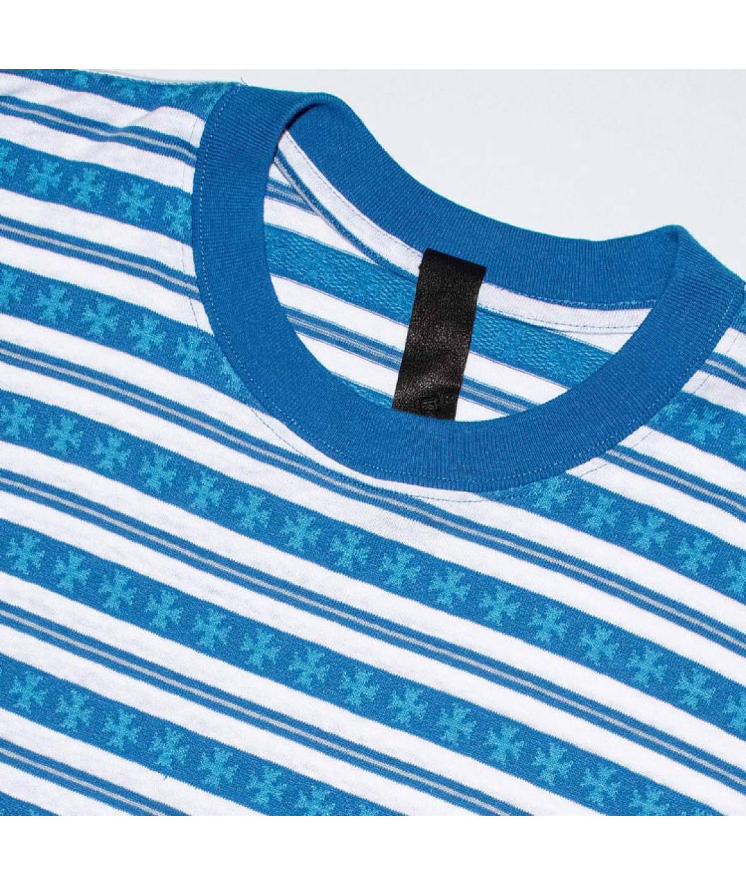 CHROME HEARTS Синяя хлопковая футболка, фото 3