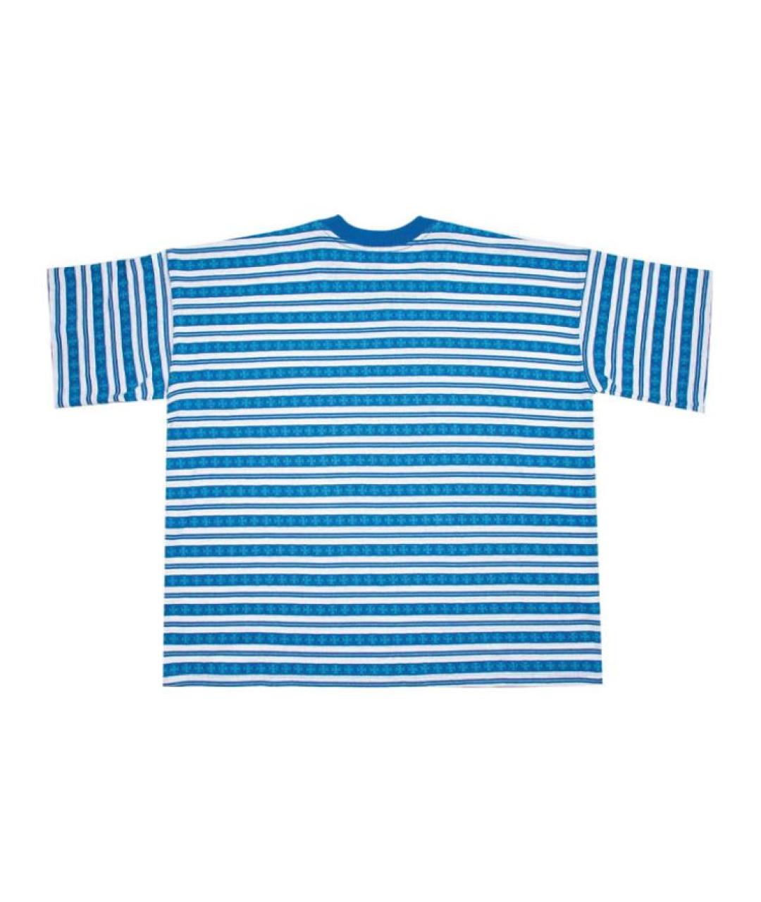 CHROME HEARTS Синяя хлопковая футболка, фото 2