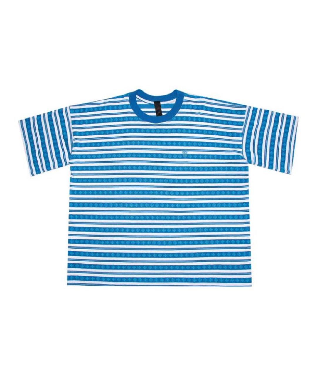 CHROME HEARTS Синяя хлопковая футболка, фото 1