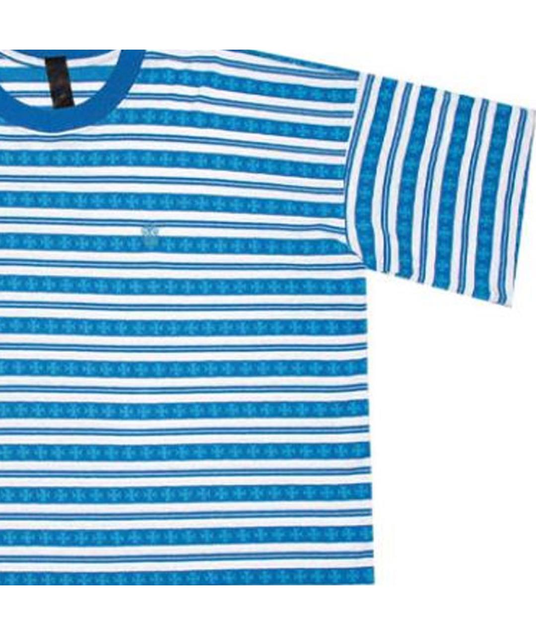 CHROME HEARTS Синяя хлопковая футболка, фото 6