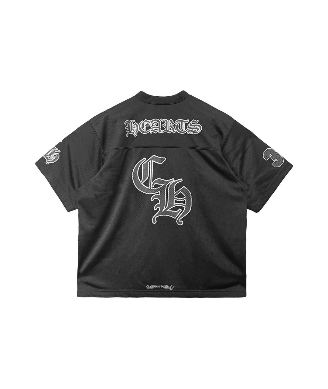 CHROME HEARTS Черная хлопковая футболка, фото 2