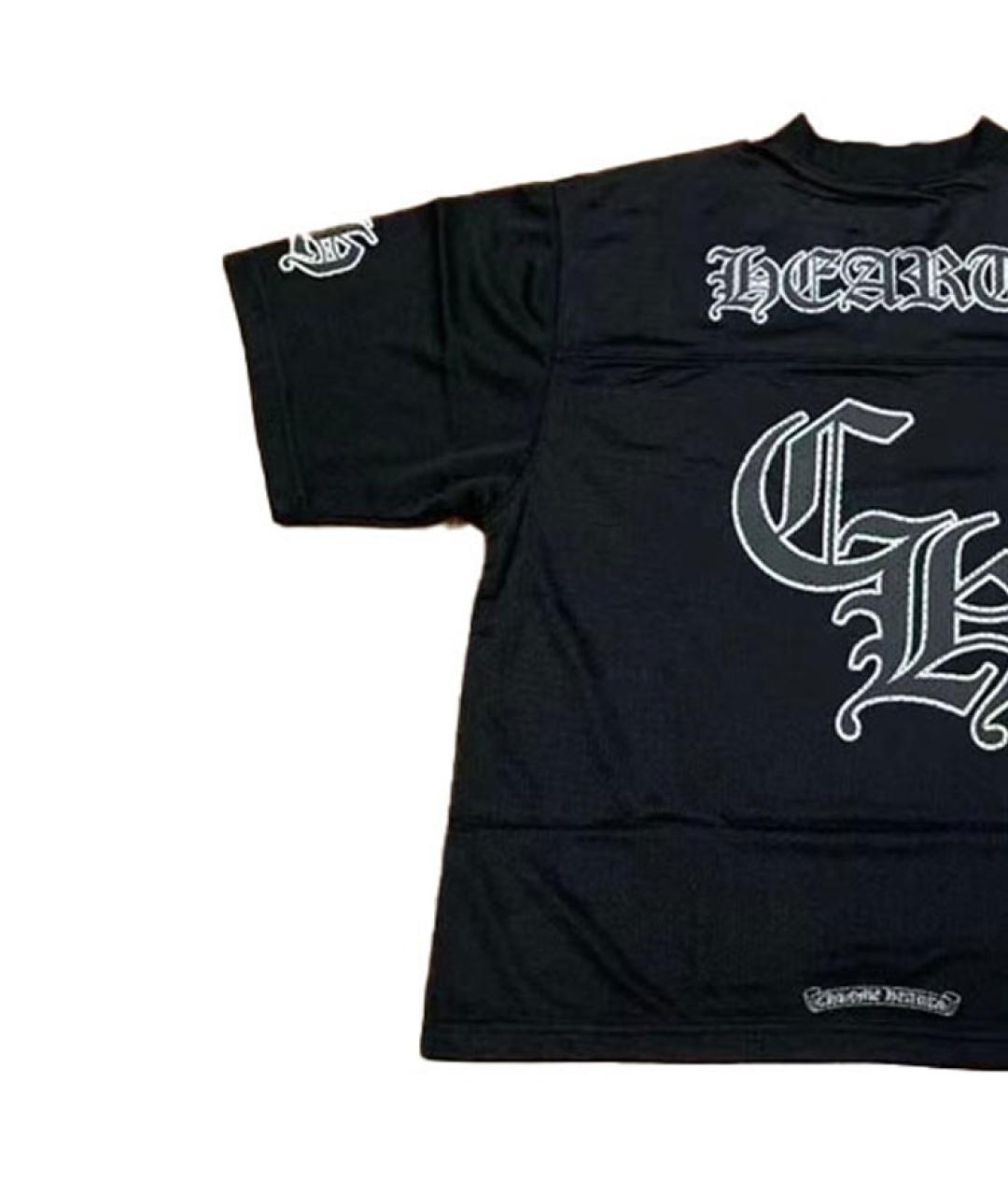 CHROME HEARTS Черная хлопковая футболка, фото 3