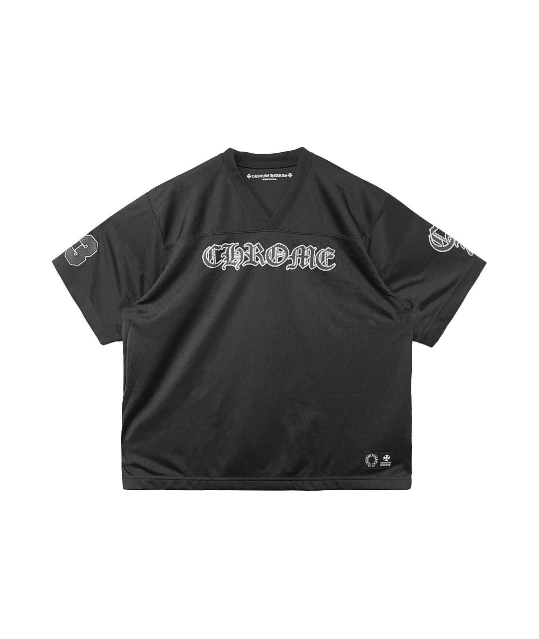 CHROME HEARTS Черная хлопковая футболка, фото 7