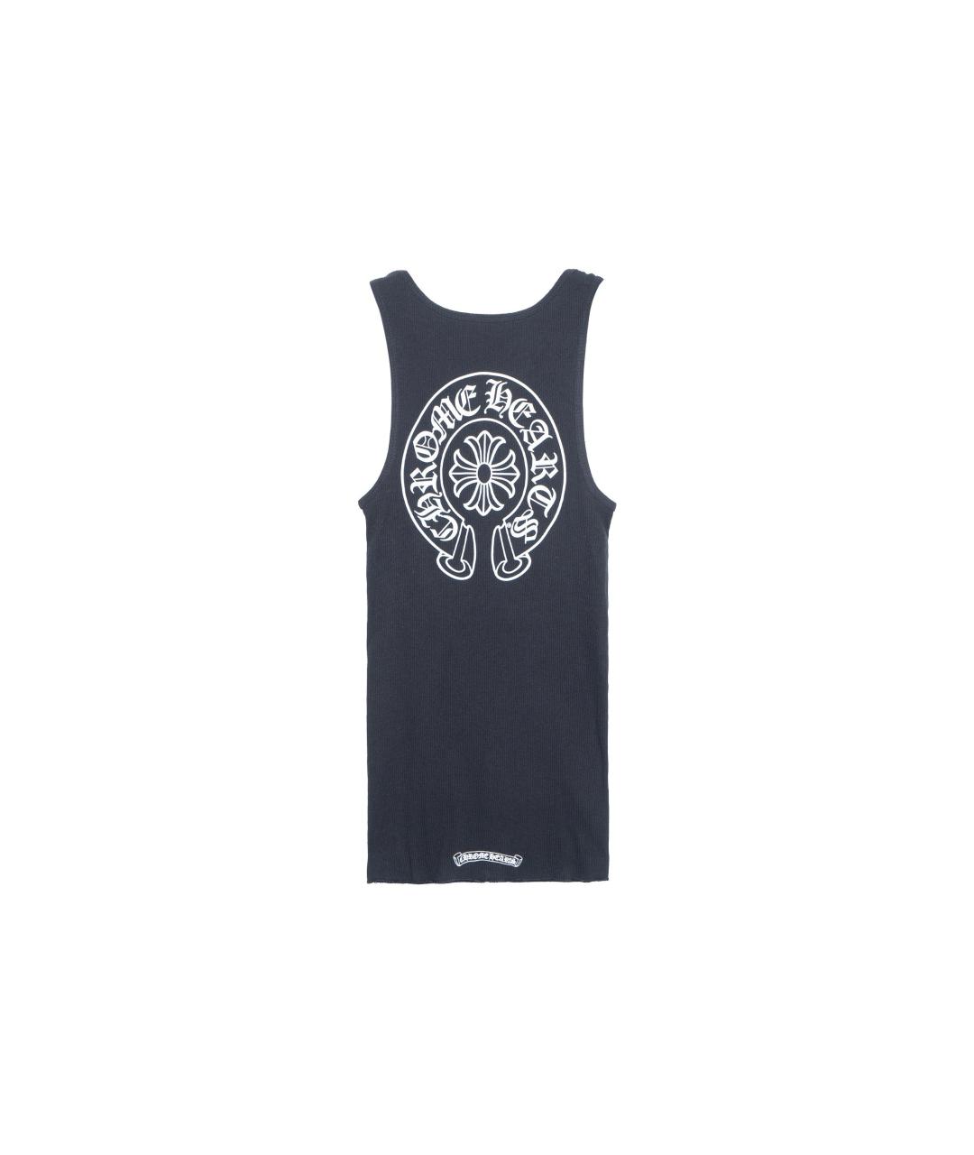 CHROME HEARTS Черная хлопковая майка, фото 2