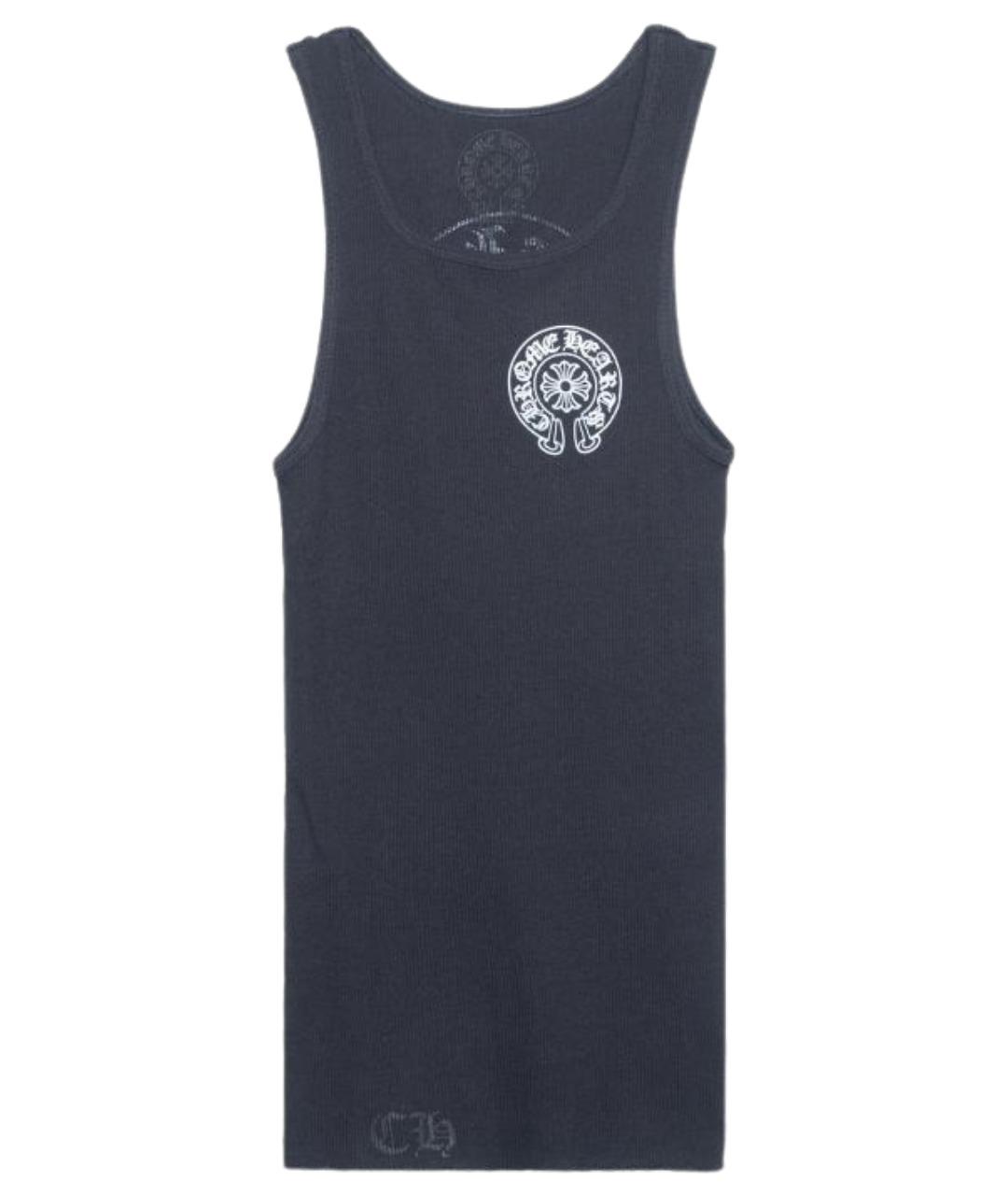 CHROME HEARTS Черная хлопковая майка, фото 1