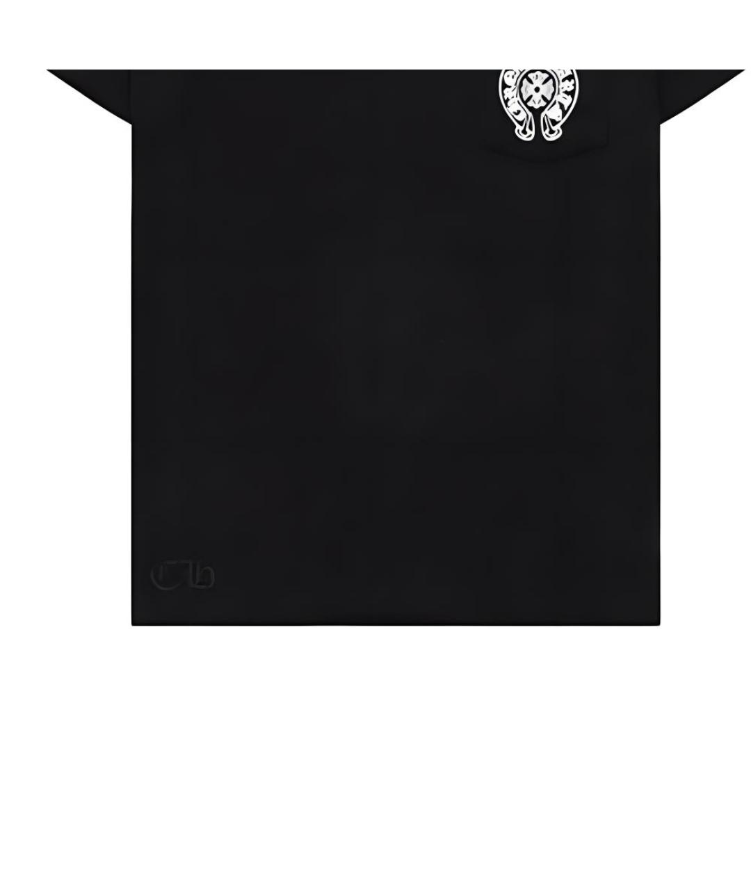 CHROME HEARTS Черная хлопковая футболка, фото 5