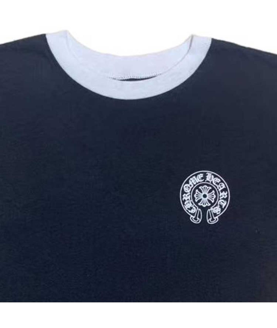 CHROME HEARTS Черная хлопковая футболка, фото 5