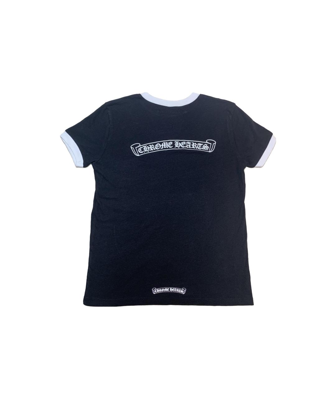 CHROME HEARTS Черная хлопковая футболка, фото 2