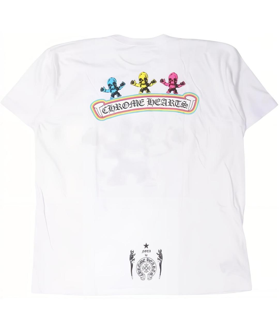 CHROME HEARTS Белая хлопковая футболка, фото 2