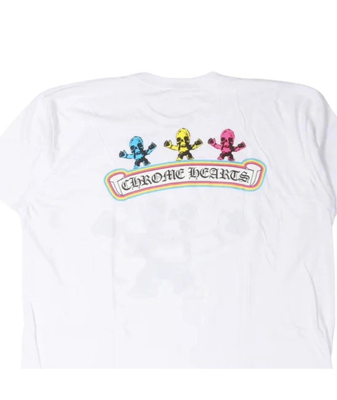 CHROME HEARTS Белая хлопковая футболка, фото 5