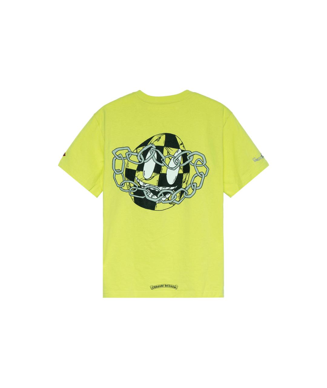 CHROME HEARTS Зеленая хлопковая футболка, фото 2