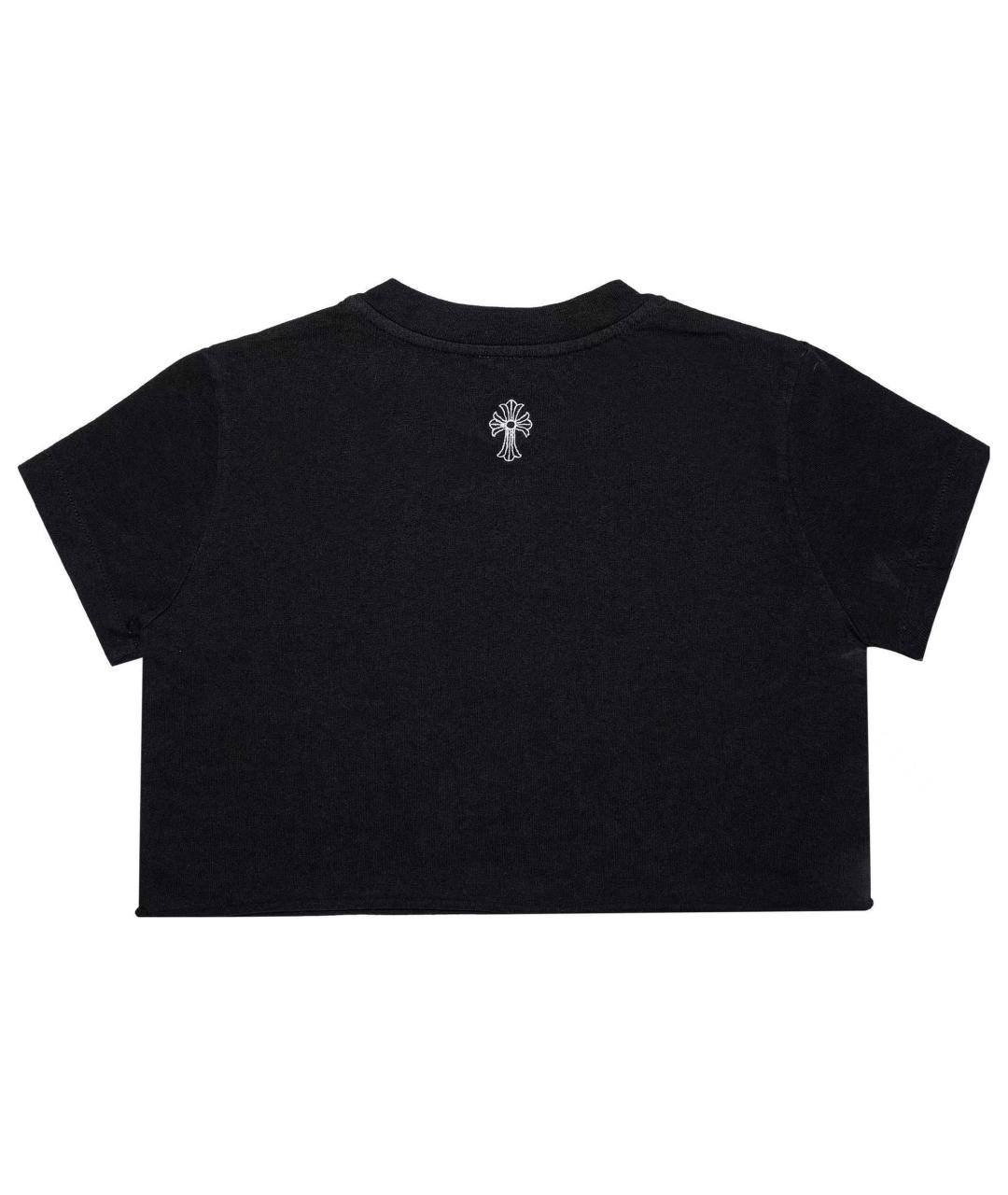 CHROME HEARTS Черная хлопковая футболка, фото 2