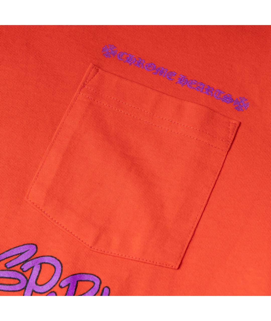 CHROME HEARTS Красная хлопковая футболка, фото 4