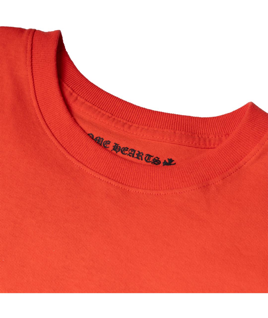 CHROME HEARTS Красная хлопковая футболка, фото 5