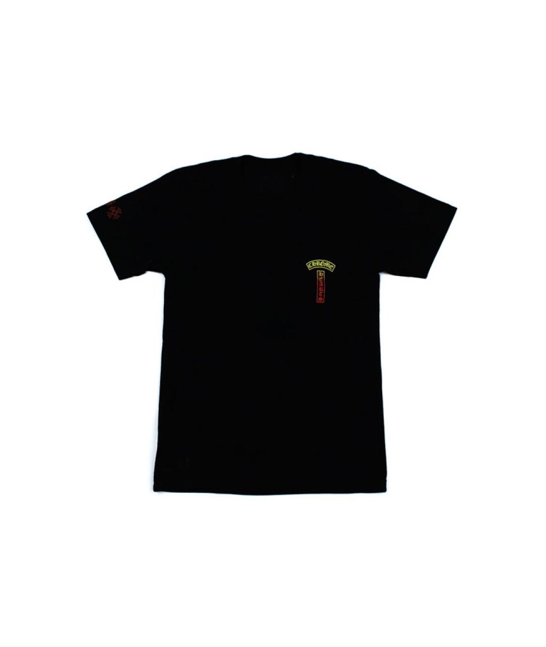 CHROME HEARTS Черная хлопковая футболка, фото 5