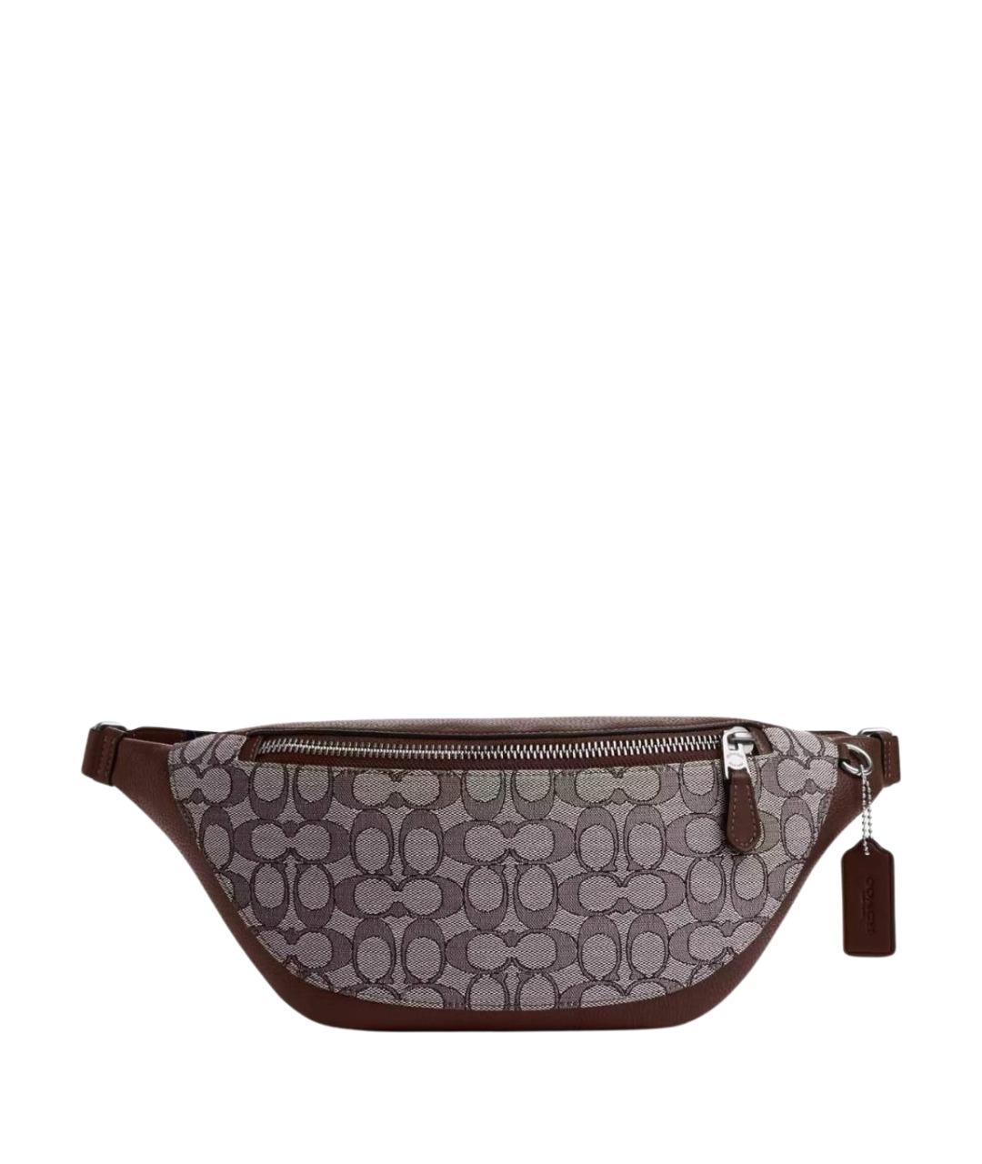COACH Коричневая поясная сумка, фото 1