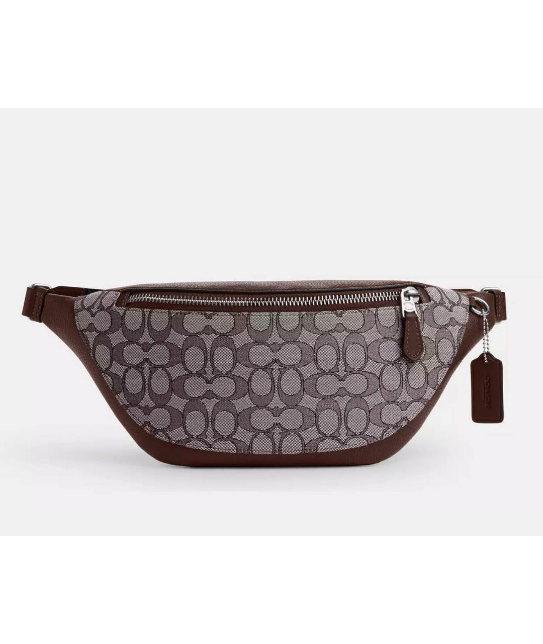 COACH Коричневая поясная сумка, фото 4