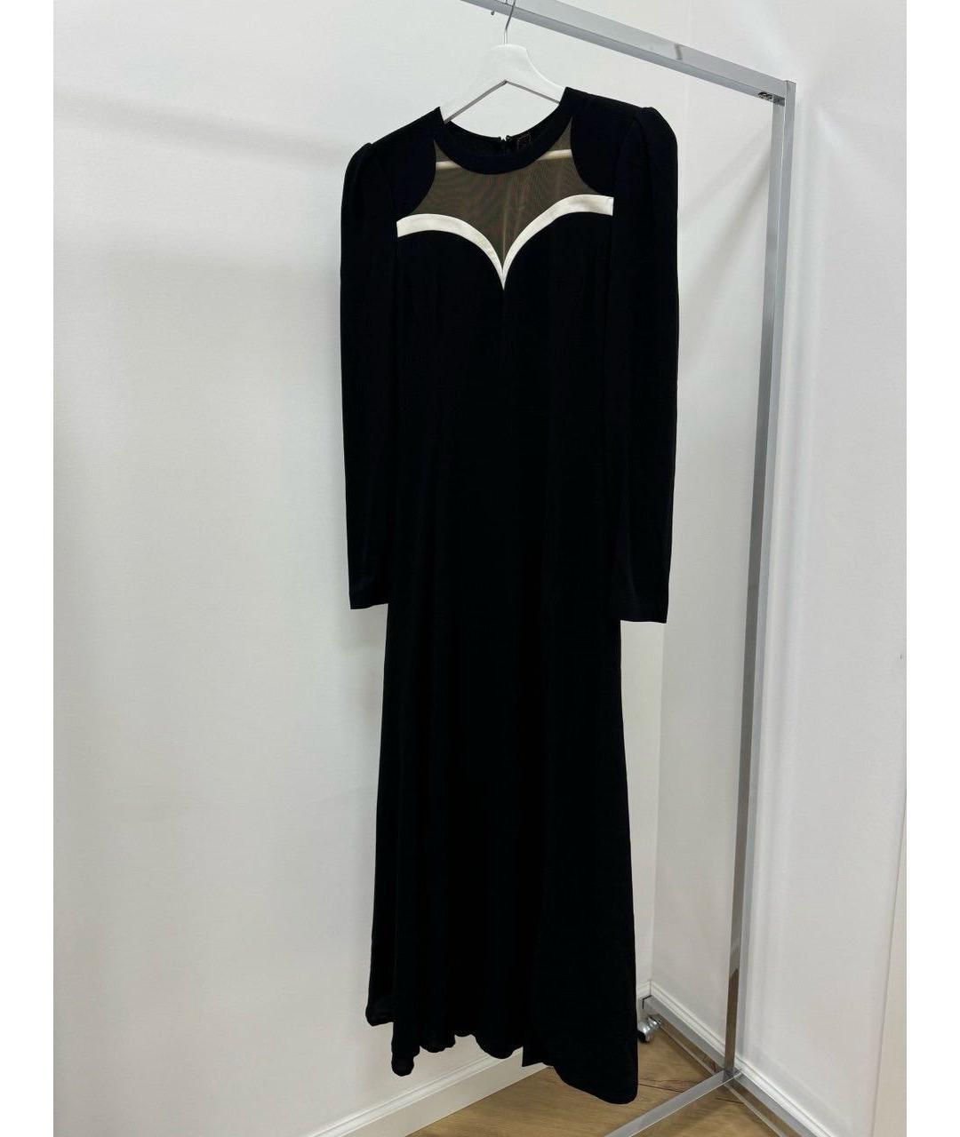 ULYANA SERGEENKO Черное повседневное платье, фото 2