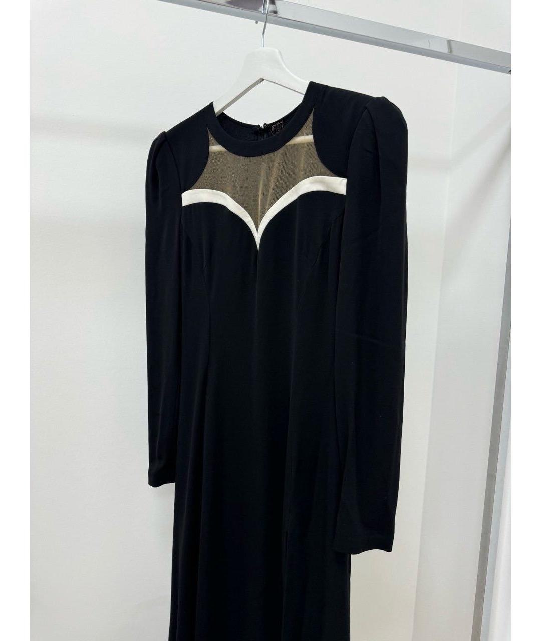 ULYANA SERGEENKO Черное повседневное платье, фото 4