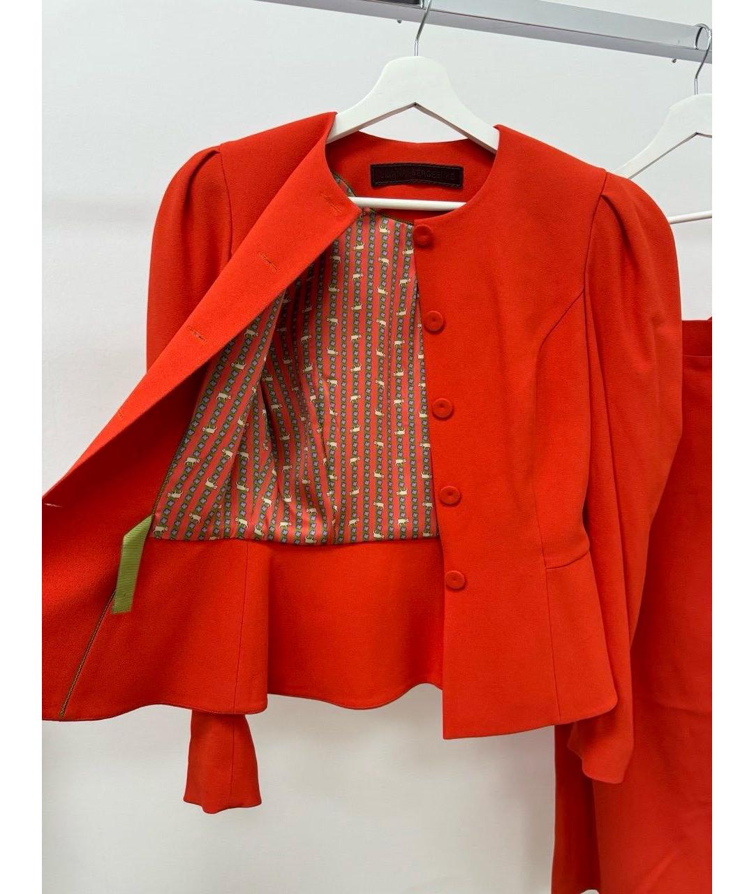 ULYANA SERGEENKO Красный вискозный костюм с юбками, фото 7