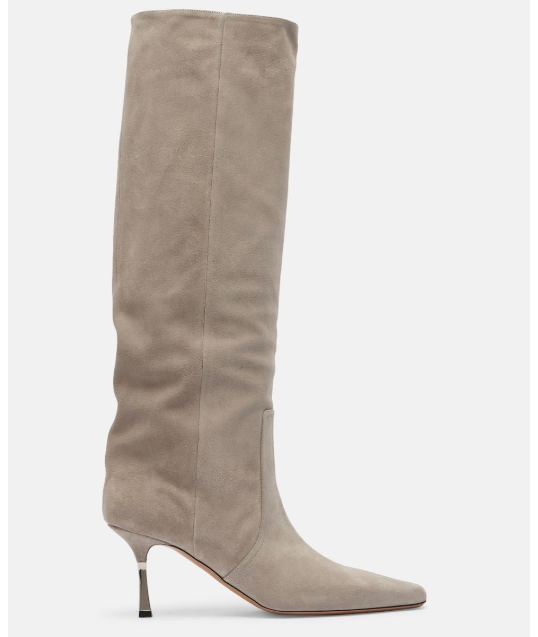 PARIS TEXAS Серые замшевые сапоги, фото 6