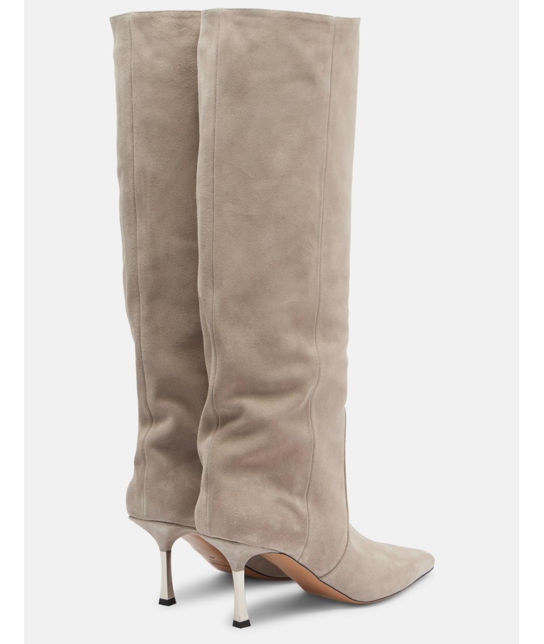 PARIS TEXAS Серые замшевые сапоги, фото 3