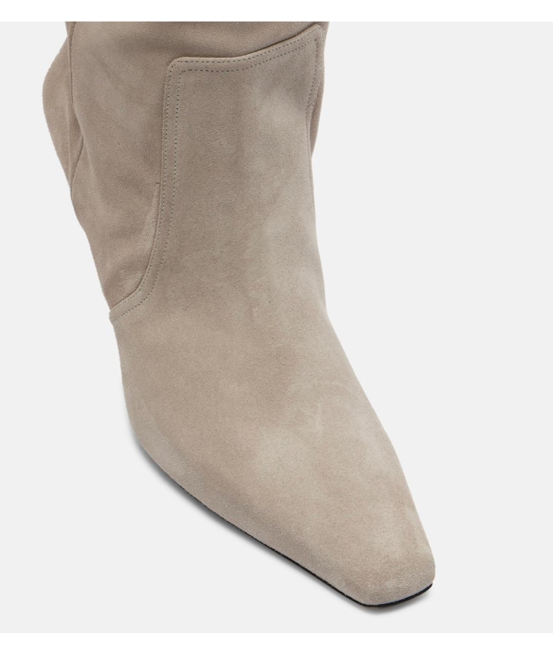 PARIS TEXAS Серые замшевые сапоги, фото 4