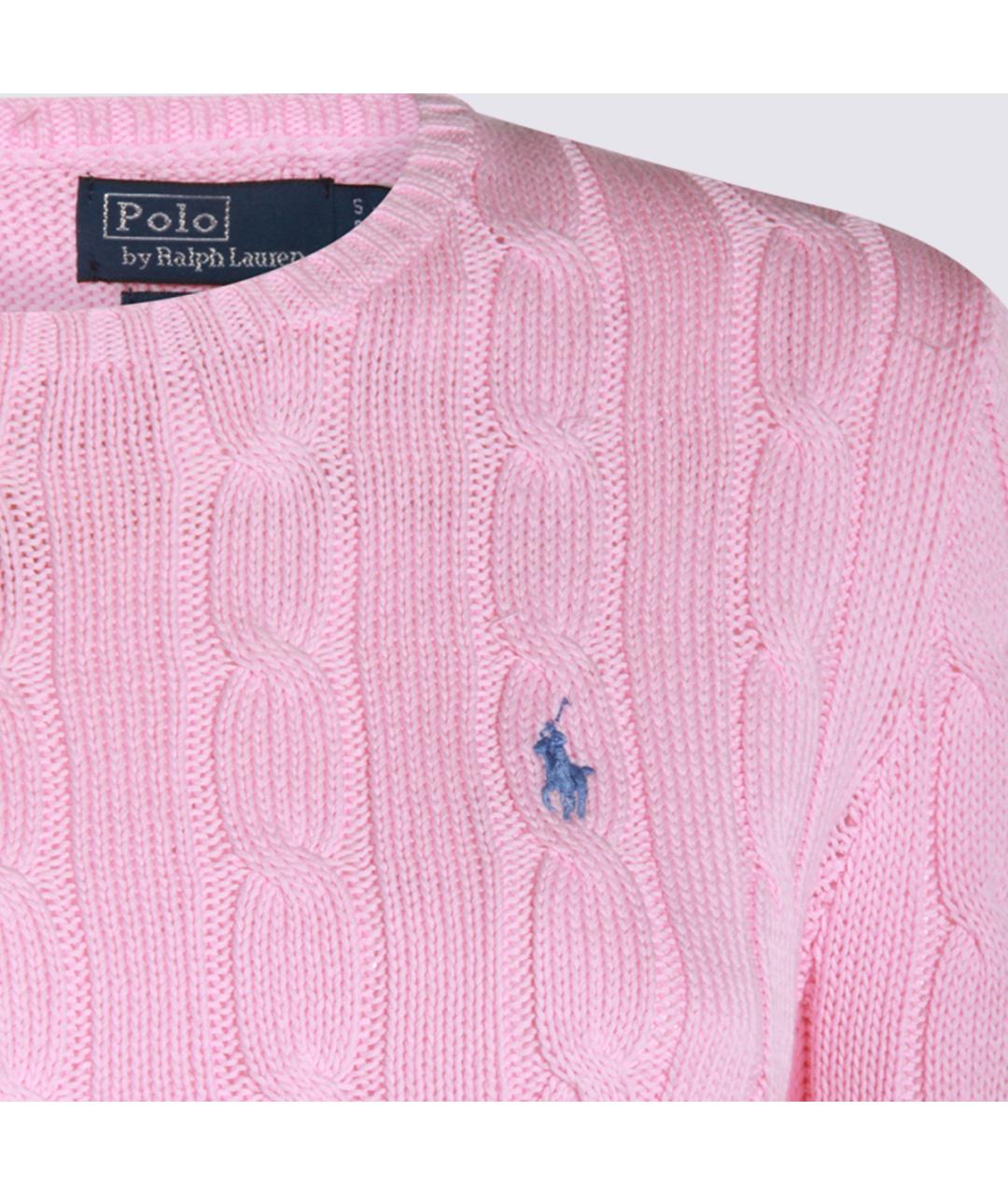 POLO RALPH LAUREN Розовый хлопковый джемпер / свитер, фото 3