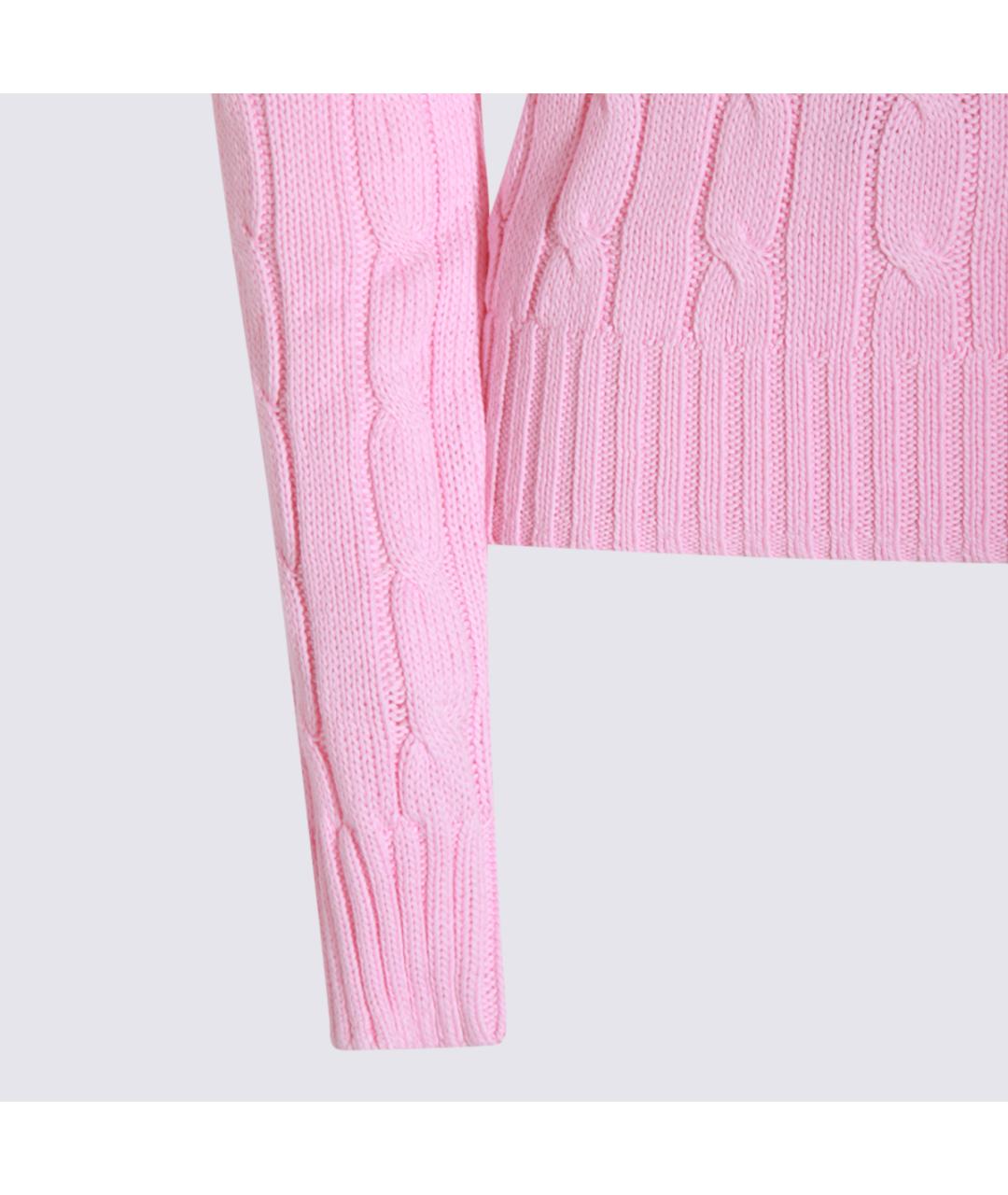 POLO RALPH LAUREN Розовый хлопковый джемпер / свитер, фото 4