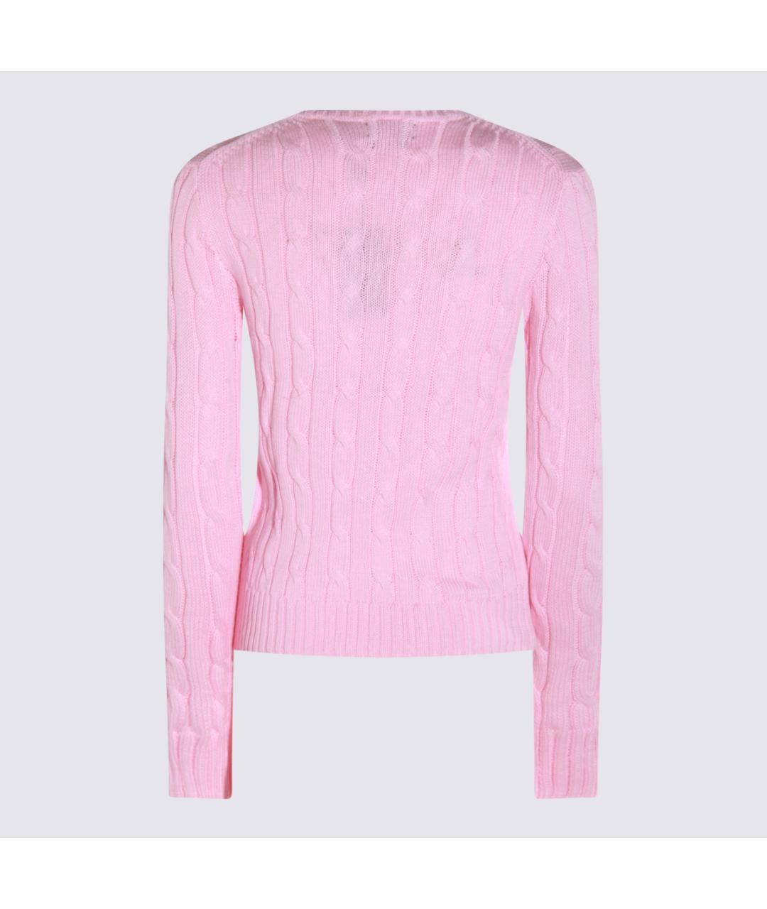 POLO RALPH LAUREN Розовый хлопковый джемпер / свитер, фото 2