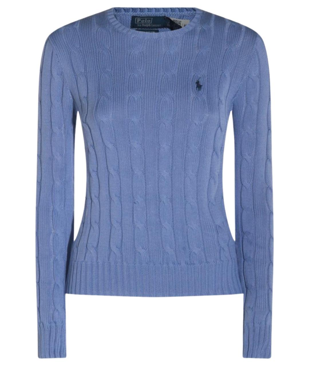 POLO RALPH LAUREN Синий хлопковый джемпер / свитер, фото 1