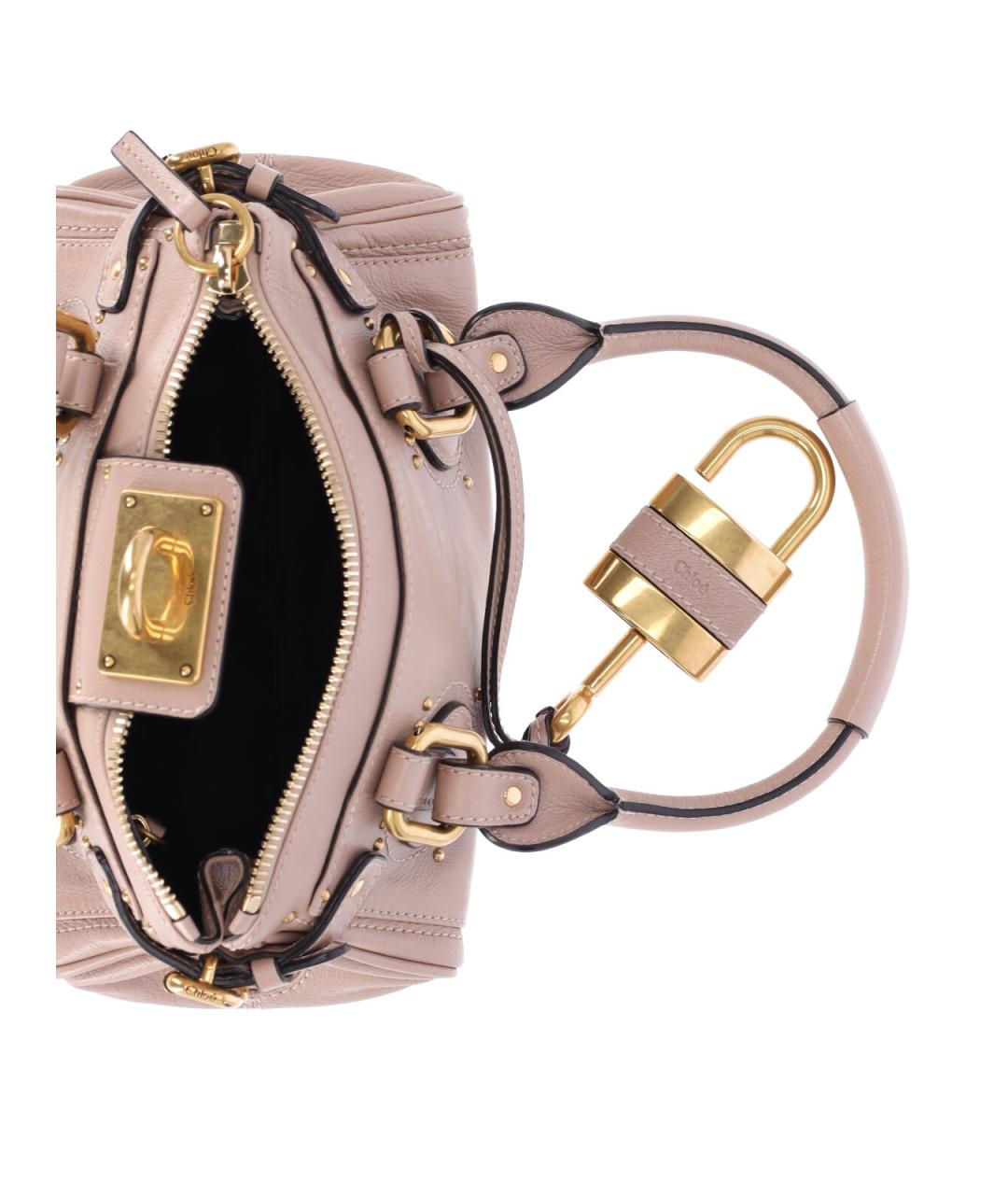 CHLOE Розовая кожаная сумка тоут, фото 4