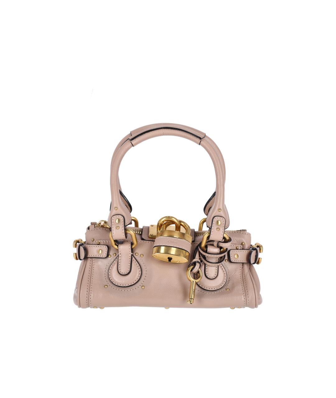 CHLOE Розовая кожаная сумка тоут, фото 1