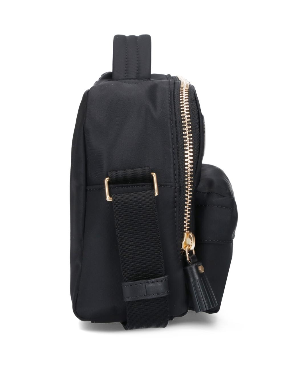 ANYA HINDMARCH Черная синтетическая сумка с короткими ручками, фото 5