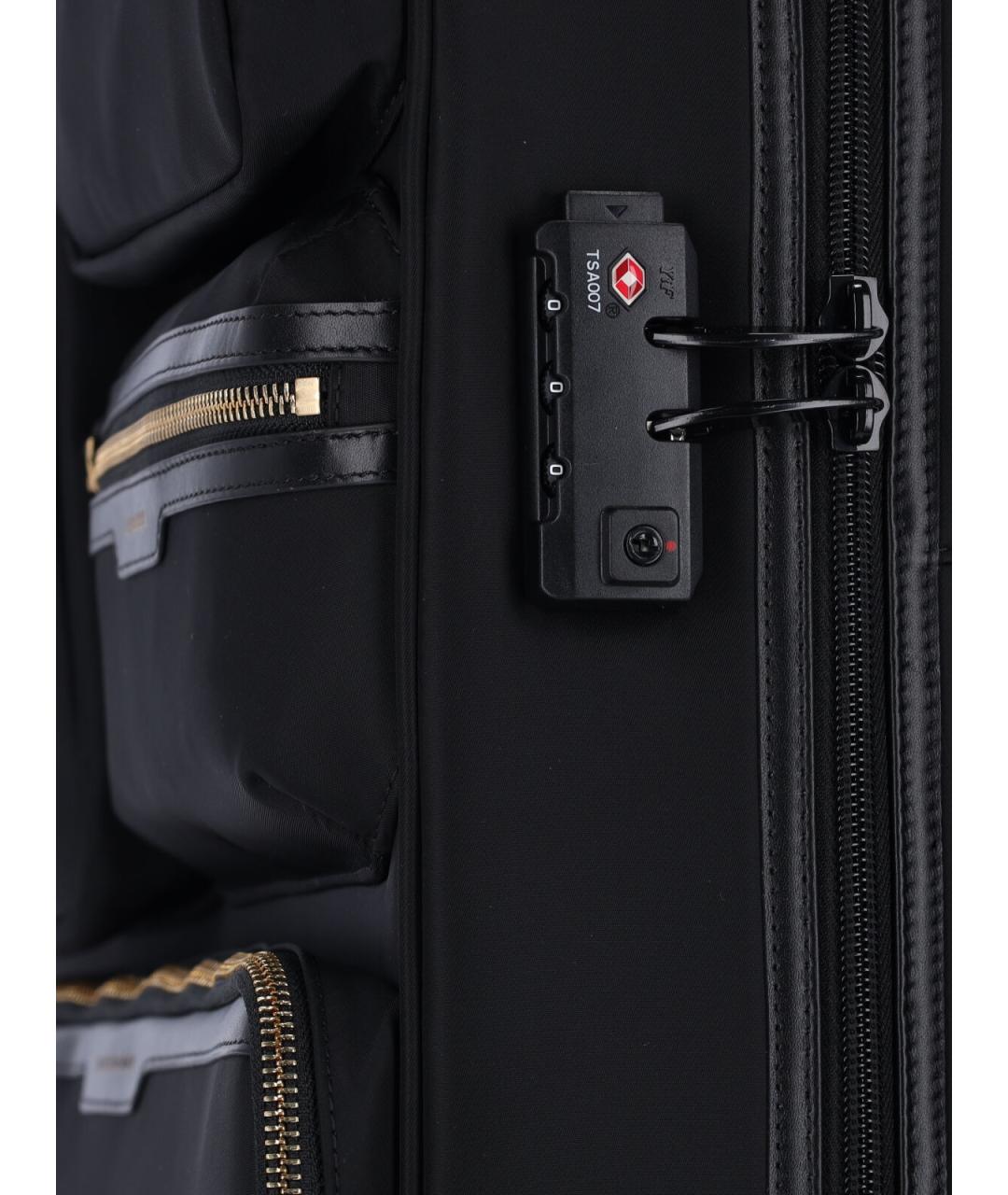 ANYA HINDMARCH Черный синтетический чемодан, фото 4