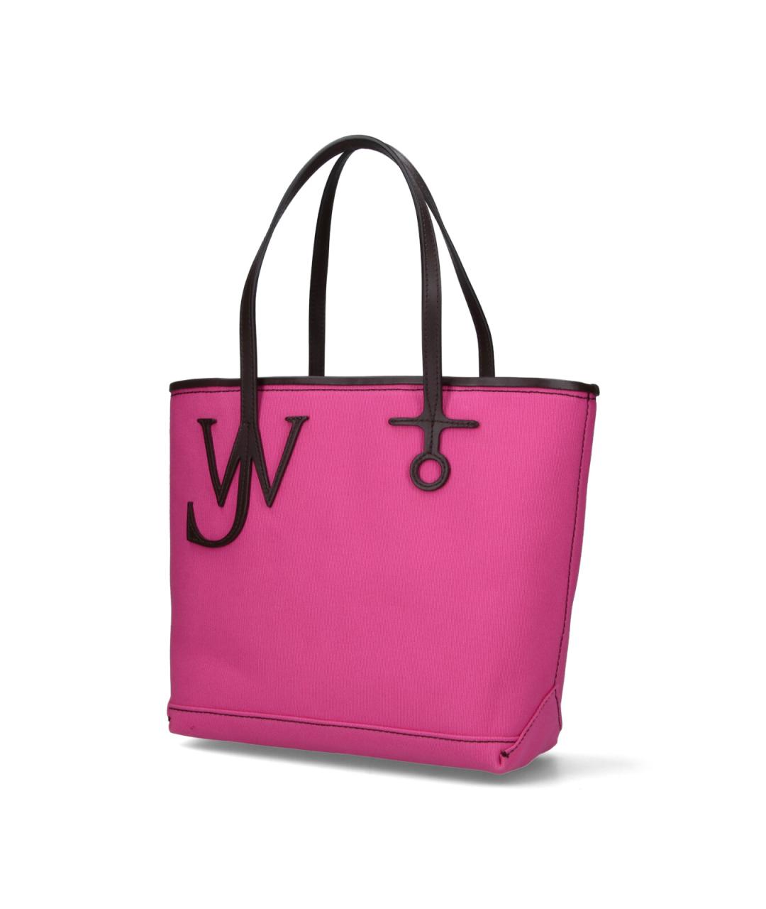 J.W.ANDERSON Розовая тканевая сумка тоут, фото 2
