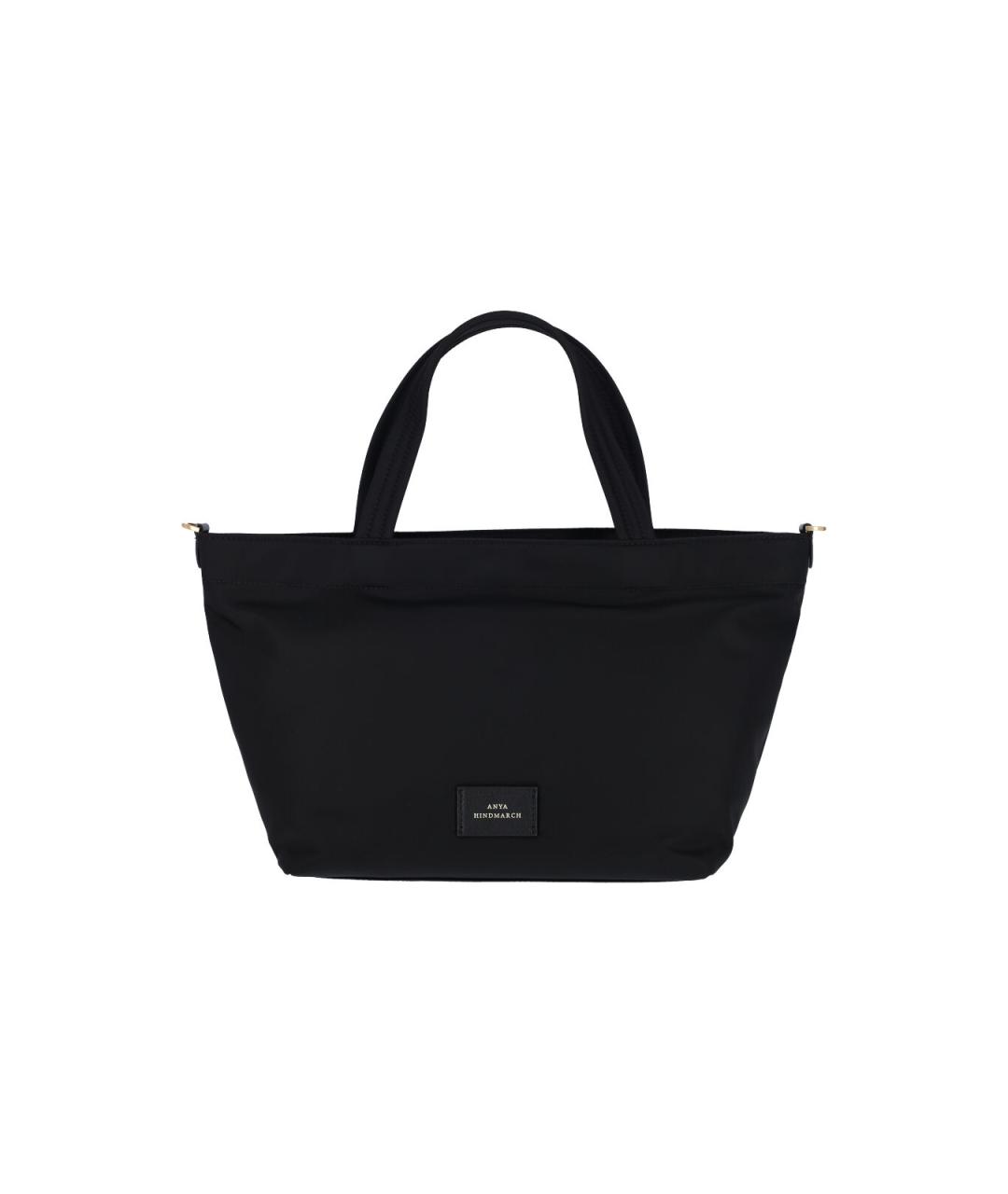 ANYA HINDMARCH Черная синтетическая сумка тоут, фото 2