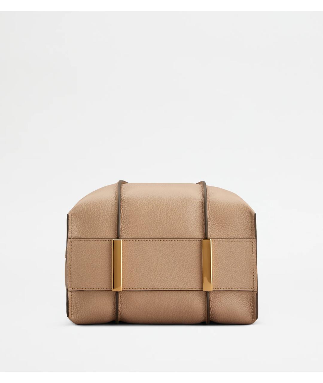 TOD'S Бежевая кожаная сумка тоут, фото 3