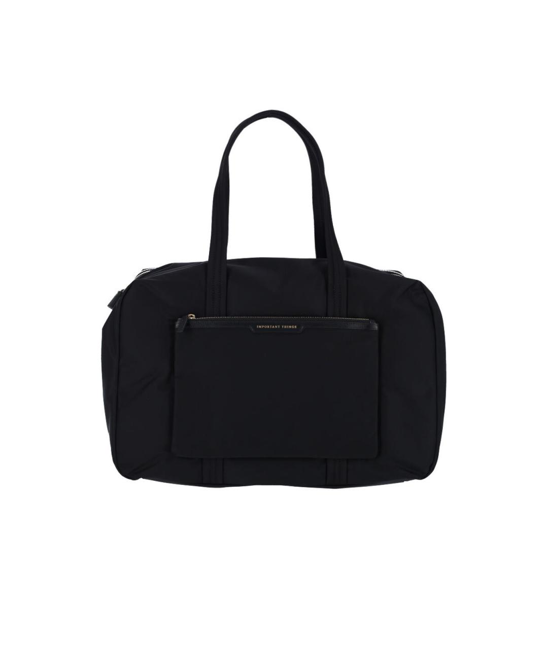 ANYA HINDMARCH Черная синтетическая дорожная/спортивная сумка, фото 3